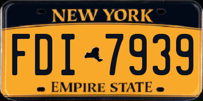NY license plate FDI7939