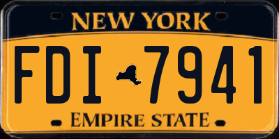 NY license plate FDI7941