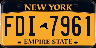 NY license plate FDI7961