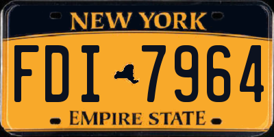 NY license plate FDI7964