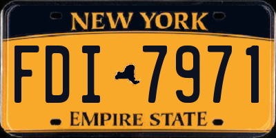 NY license plate FDI7971