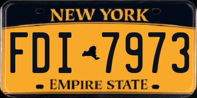 NY license plate FDI7973