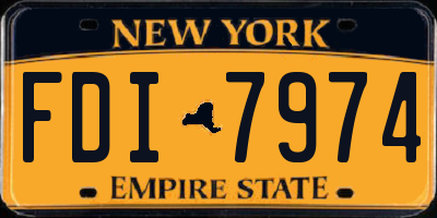 NY license plate FDI7974