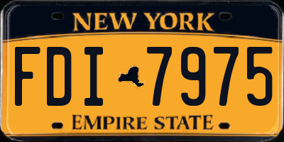 NY license plate FDI7975