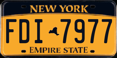 NY license plate FDI7977