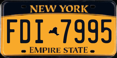 NY license plate FDI7995