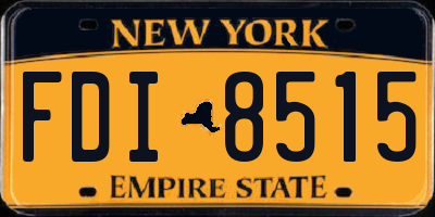 NY license plate FDI8515