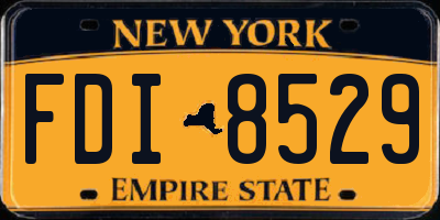 NY license plate FDI8529