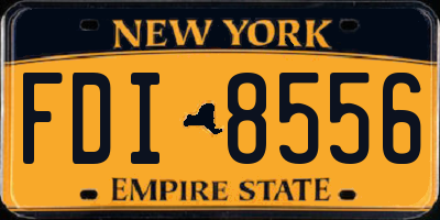 NY license plate FDI8556