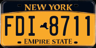 NY license plate FDI8711