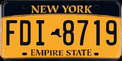 NY license plate FDI8719