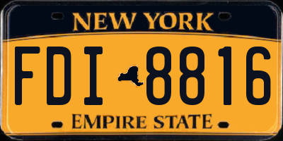 NY license plate FDI8816