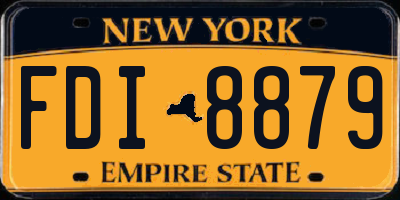 NY license plate FDI8879