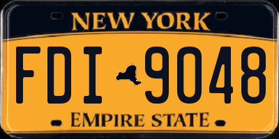 NY license plate FDI9048