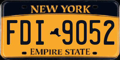 NY license plate FDI9052