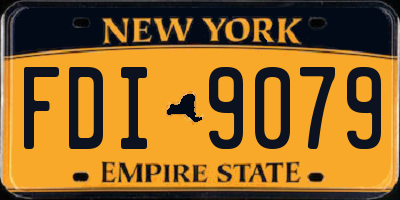 NY license plate FDI9079