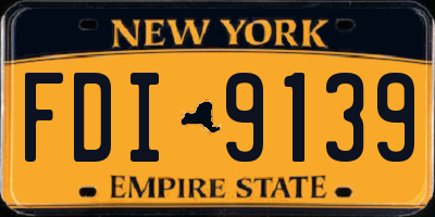 NY license plate FDI9139