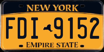 NY license plate FDI9152