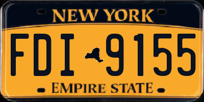 NY license plate FDI9155