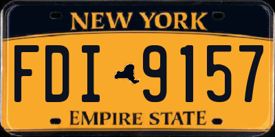 NY license plate FDI9157