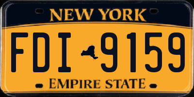 NY license plate FDI9159