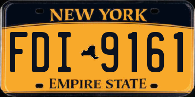 NY license plate FDI9161