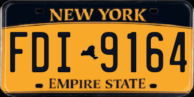 NY license plate FDI9164