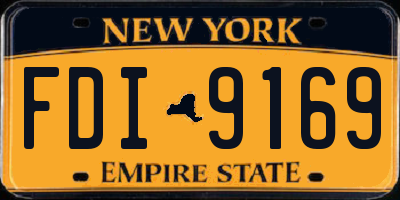 NY license plate FDI9169
