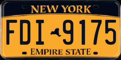 NY license plate FDI9175