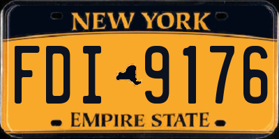 NY license plate FDI9176