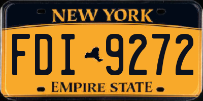 NY license plate FDI9272