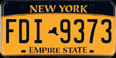 NY license plate FDI9373