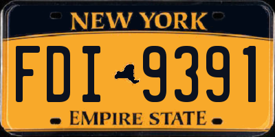 NY license plate FDI9391