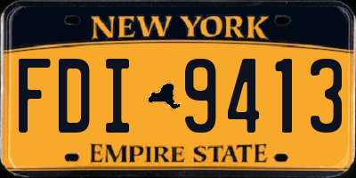 NY license plate FDI9413