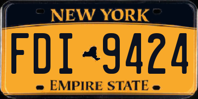 NY license plate FDI9424