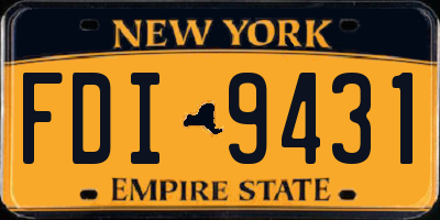 NY license plate FDI9431