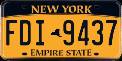NY license plate FDI9437