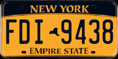 NY license plate FDI9438