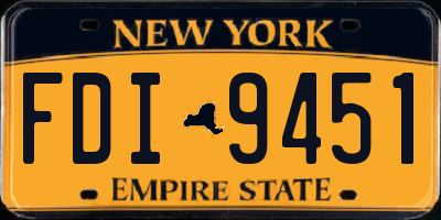 NY license plate FDI9451