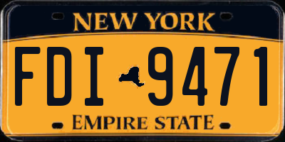 NY license plate FDI9471