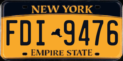 NY license plate FDI9476