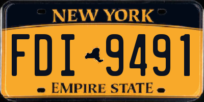 NY license plate FDI9491