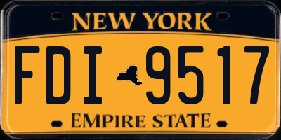 NY license plate FDI9517