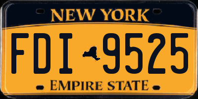 NY license plate FDI9525