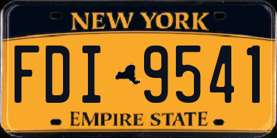 NY license plate FDI9541
