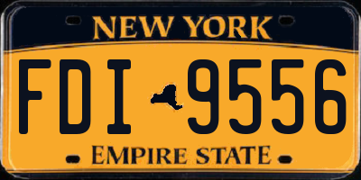 NY license plate FDI9556