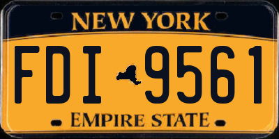NY license plate FDI9561
