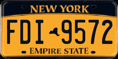 NY license plate FDI9572