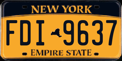 NY license plate FDI9637