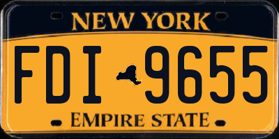NY license plate FDI9655